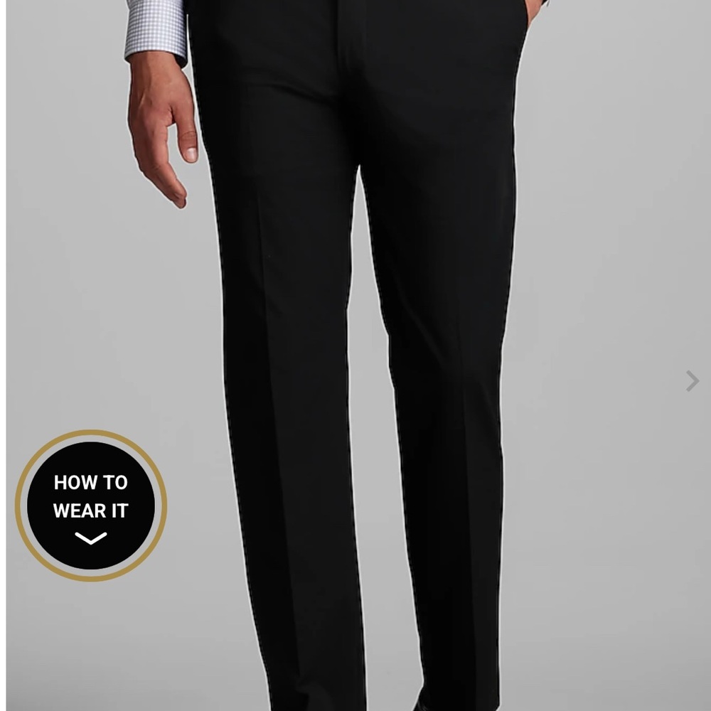 Jos A Banks Men's Black Dress Pants